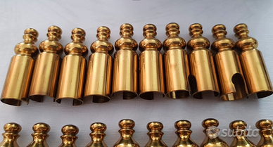 Copricardini in ottone 30 pezzi nuovi