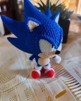 Sonic a uncinetto in 3d
