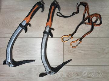 Coppia piccozze da ghiaccio Petzl Quark + dragonne