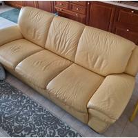 DIvano 3 posti in pelle, Chateau D'Ax.