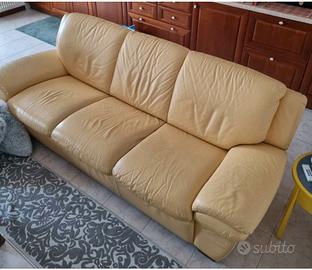 DIvano 3 posti in pelle, Chateau D'Ax.