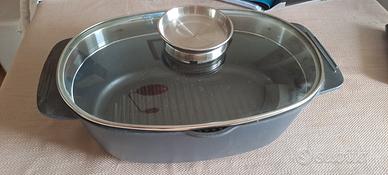 Rostiera ovale 34x23 cm con coperchio I Giganti

