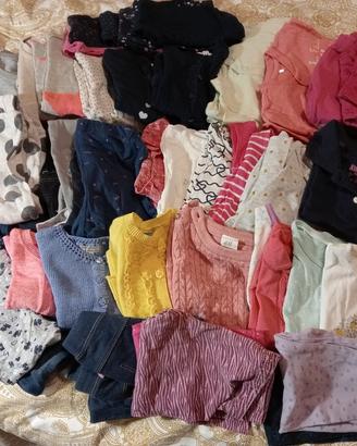 abbigliamento da bambina da 6 mesi a 2 anni