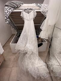 Abito da sposa boho romantico