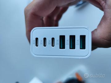 presa 3 porte USB + 3 mini USB C 65W