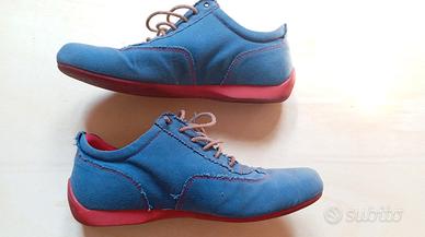 Mocassini/scarpe da barca di tessuto blu