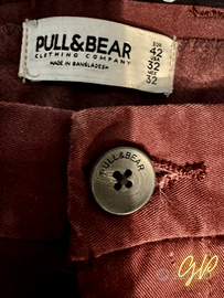 Pantaloni H&M chinos classici bordeaux - 42