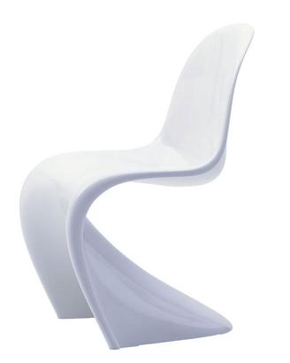 Coppia Sedie Panton Chair laccate bianco lucido