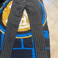 jeans vita alta a righe