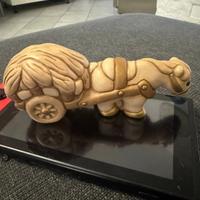 Cavallo presepe champagne