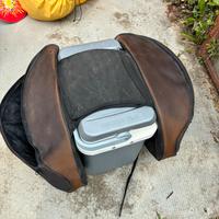 Borse laterali moto universali in pelle