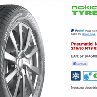 Pneumatici Nokian WR SNOWPROOF P 215/50 R18 gomme