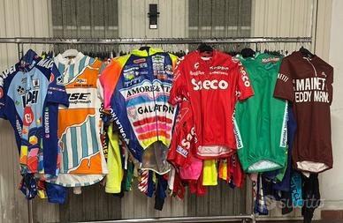 Lotto maglie ciclismo vintage bicicletta corsa