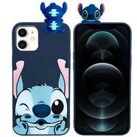 Cover iPhone 15 6,1" 3D stitch silicone custodia