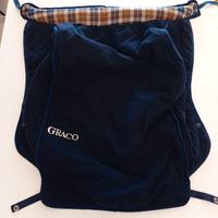 Coprigambe passeggino Graco blu 
