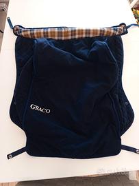 Coprigambe passeggino Graco blu 