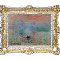 STAMPA IMPRESSIONISTA CLAUDE MONET CORNICE 55X45