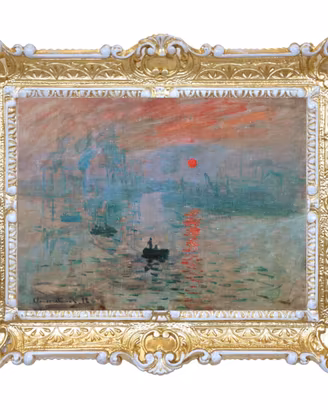 STAMPA IMPRESSIONISTA CLAUDE MONET CORNICE 55X45