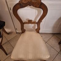 tavolo con sedie antiquariato