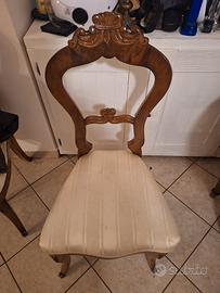 tavolo con sedie antiquariato