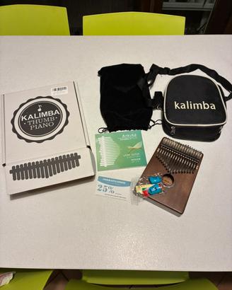 Kalimba thumb piano in legno nuova
