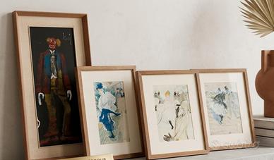 4 quadri vintage design originali 