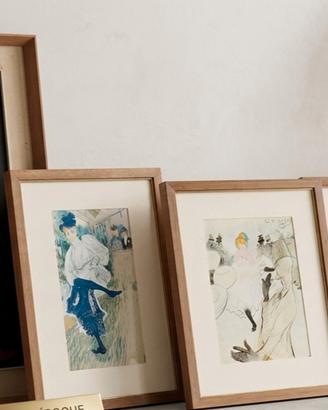 4 quadri vintage design originali 