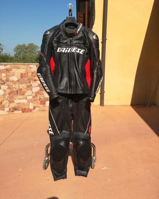 tuta moto 48 dainese divisibile uomo in pelle