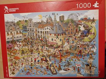 puzzle 1000 pezzi, praticamente nuovo, buffo