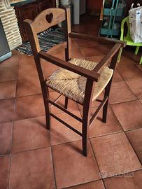 Seggiolone in legno