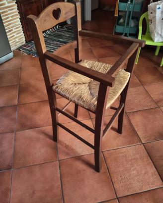 Seggiolone in legno