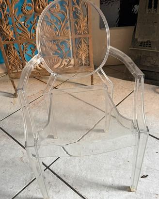 Sedia kartell kids Loulou ghost