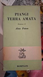 Libro vintage Piangi terra amata anno 1953