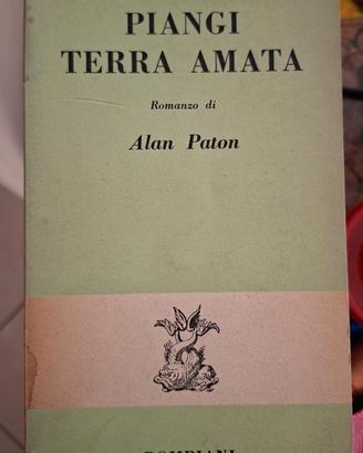 Libro vintage Piangi terra amata anno 1953