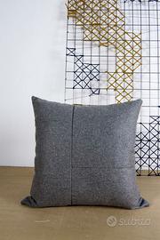 Fodera cuscino Grigio 50x50 cm Lana