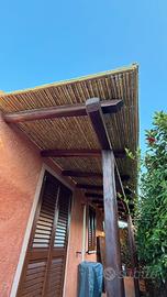 Pergole ombreggi in canna palustre