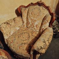 poltrona luigi XVI struttura legno  