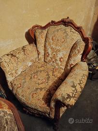 poltrona luigi XVI struttura legno  