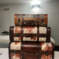 Set 3 Bauli Vintage Decorativi – Valigie Stile Via