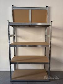 Scaffale in Metallo e Legno H180x90Lx40P