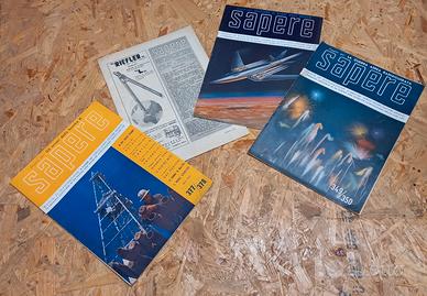 Riviste SAPERE 1949 1950 divulgazione scientifica