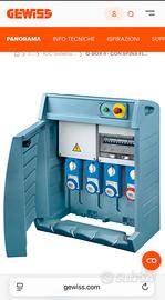 Quadro elettrico da cantiere Gewiss