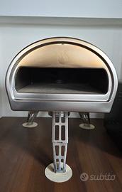 forno pizza portatile a gas e legna roccbox verde