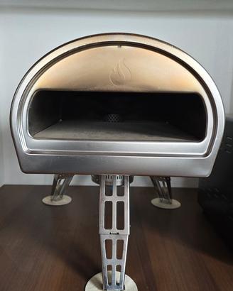 forno pizza portatile a gas e legna roccbox verde