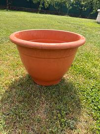 Vaso in plastica cilore cotto diametro 47