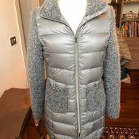 Giubbotto Herno grigio piumino e lana