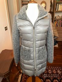 Giubbotto Herno grigio piumino e lana