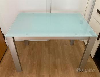 Tavolo Design Calligaris allungabile vetro acciaio