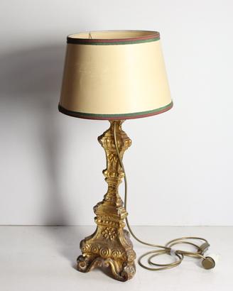 Torciere Neobarocco in legno intagliato