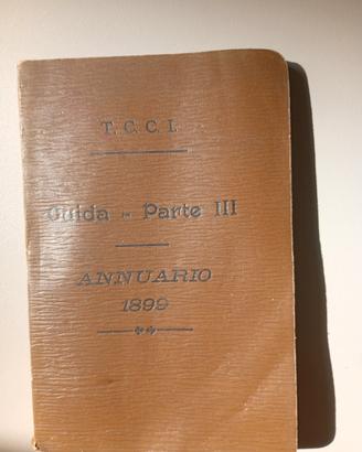 1899-Guida parte lll annuario 1899  T.C.C.I.